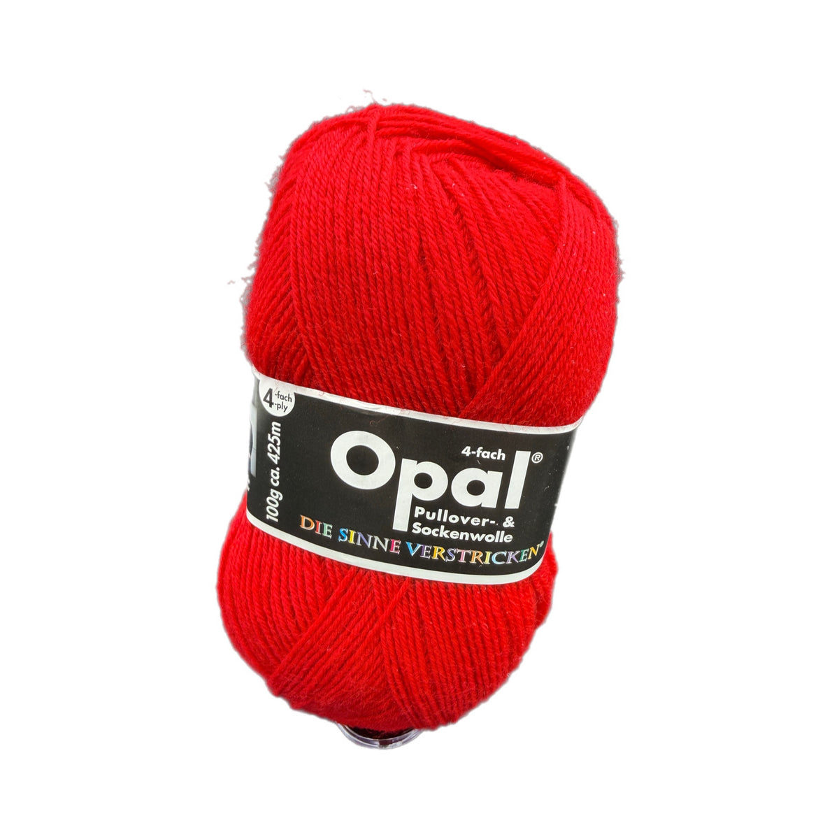 Sockenwolle Opal uni rot 5180