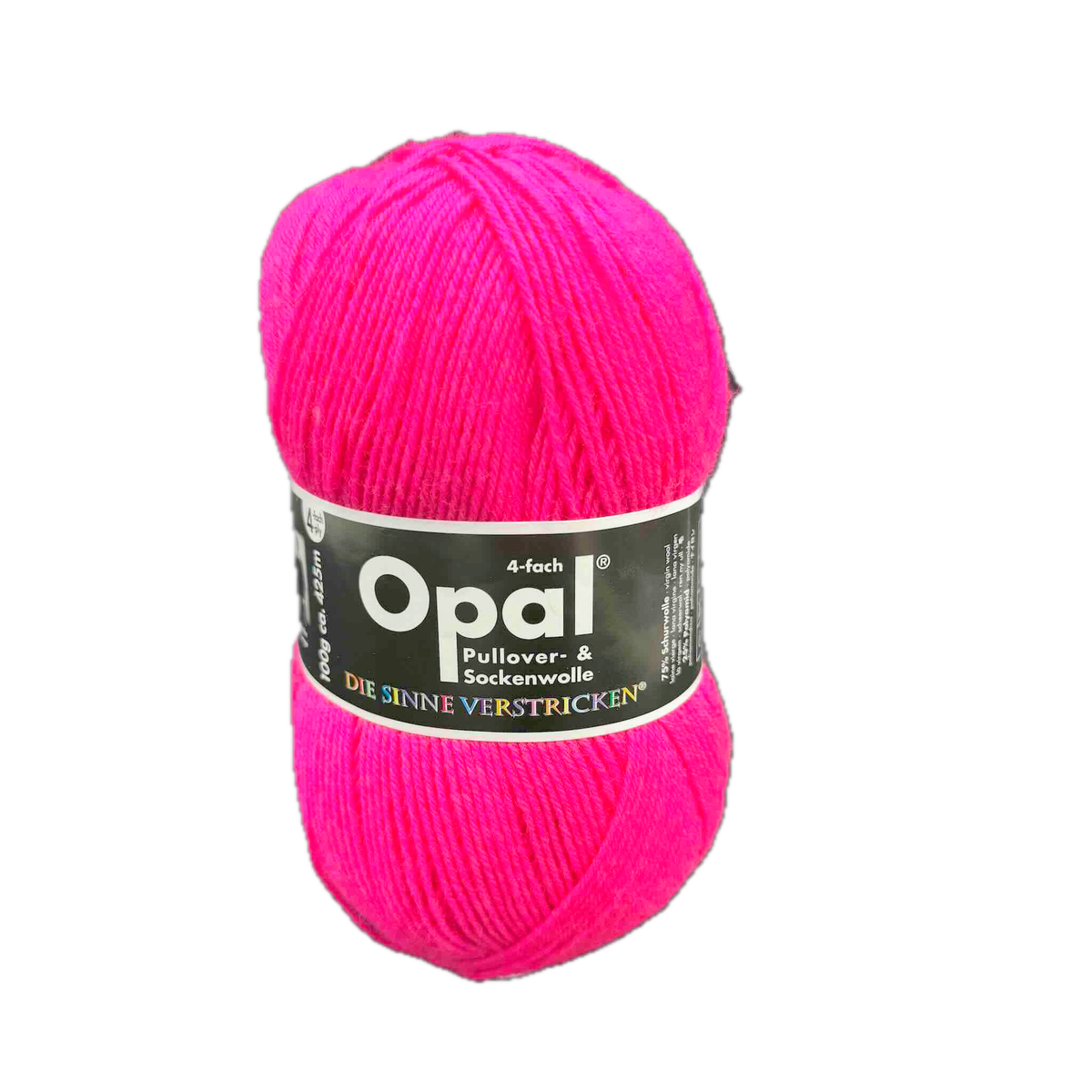Sockenwolle Opal uni Neon-Pink