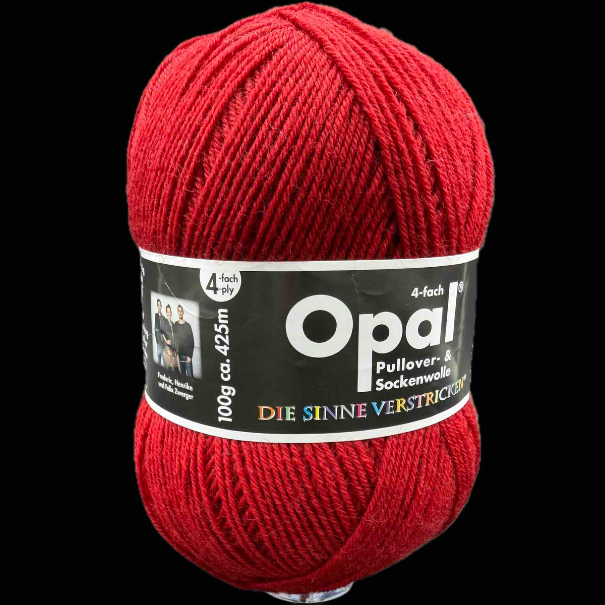 Sockenwolle Opal uni rubinrot 9939