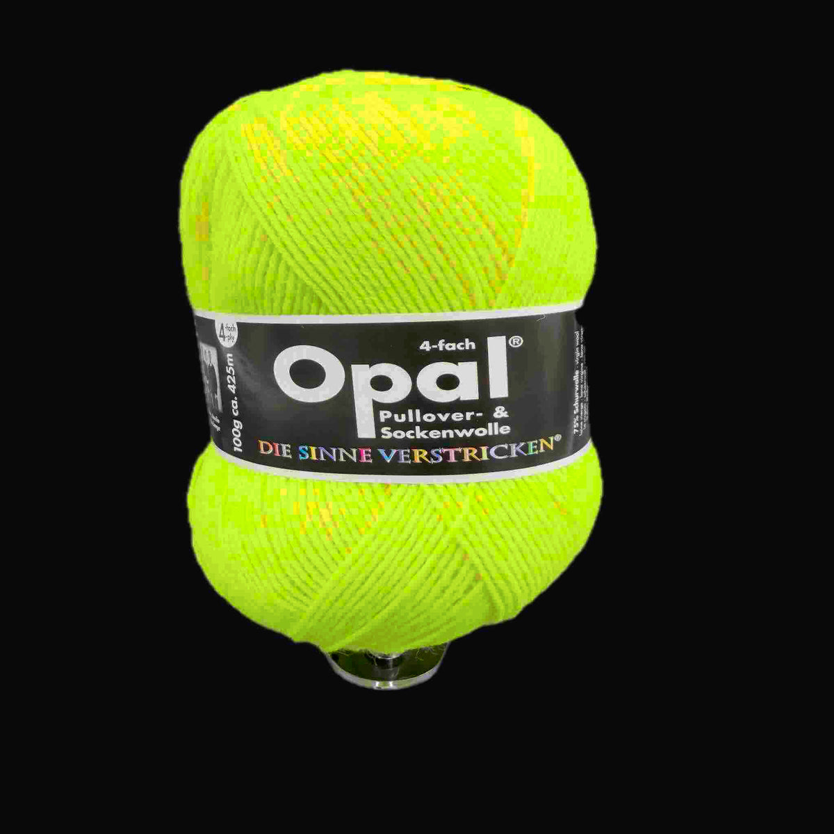 Sockenwolle Opal uni Neon-gelb 2012