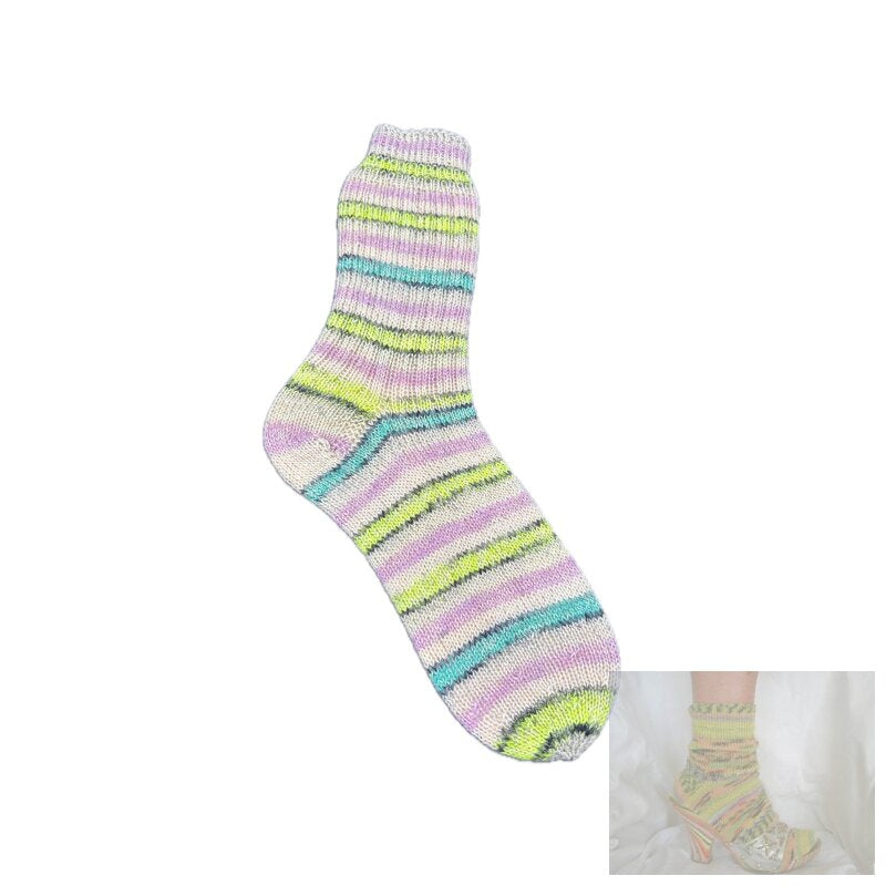 Handgestrickte Socken aus Regia Electric Neon – Größe 40/41