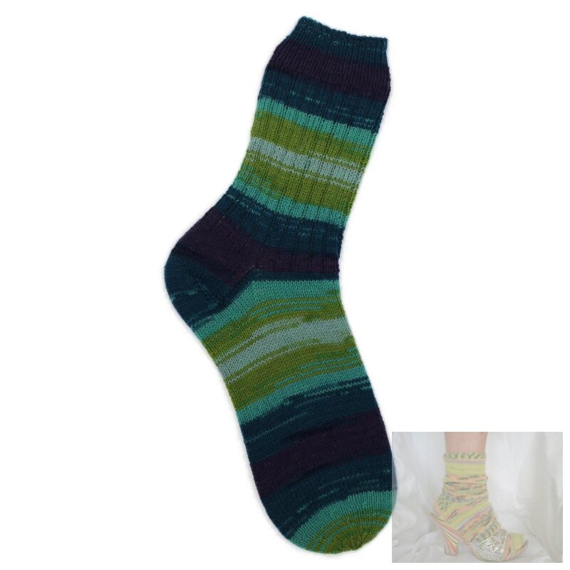Handgestrickte Socken Gr. 44/45 golden Socks