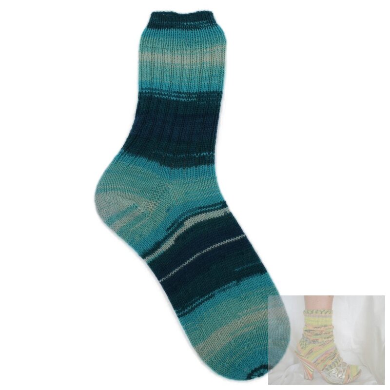 Handgestrickte Socken Gr. 44/45 golden Socks