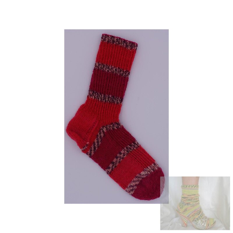 Handgestrickte Socken LeMans Gr.34/35