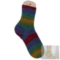 Handgestrickte Socken Regenbogen Gr. 36/37